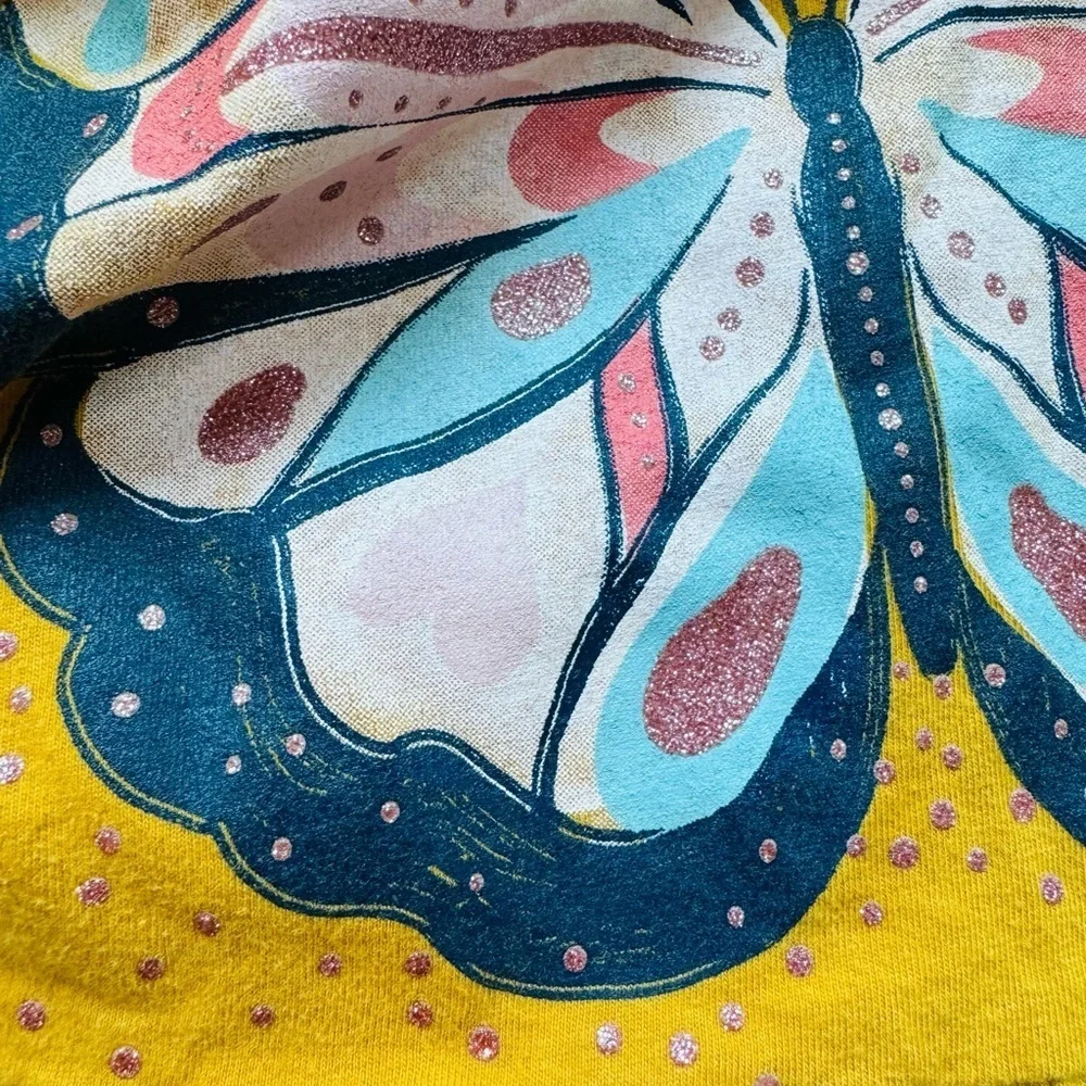 Carters baby girls butterfly outfit 2 piece set pants and shirt size 12 months